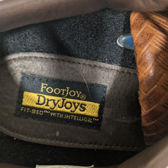 Footjoy dryjoy golf shoes size 9 mint condition brown and white - Picture 7 of 7